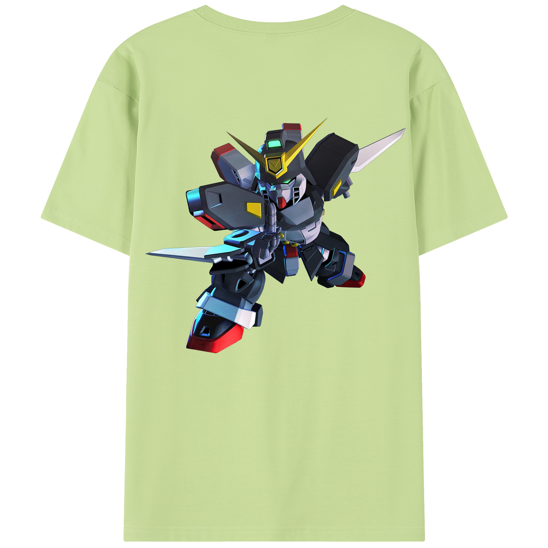 （画像用） 機動戦士ガンダム Mobile Suit Gundam 綿100％半袖Tシャツ（背面プリント）